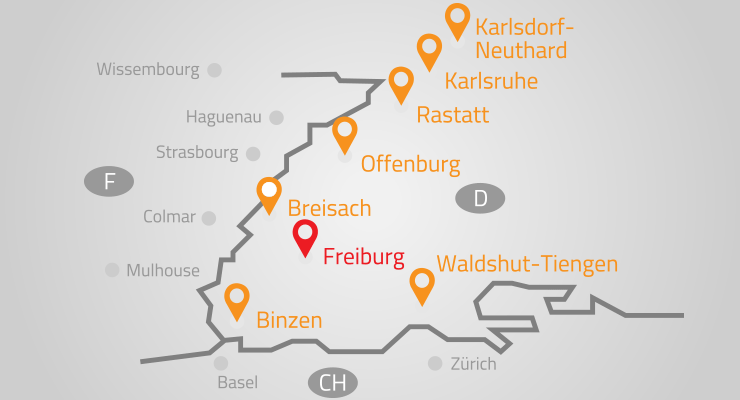 GRIMM Küchen - Unsere Standorte in der Region