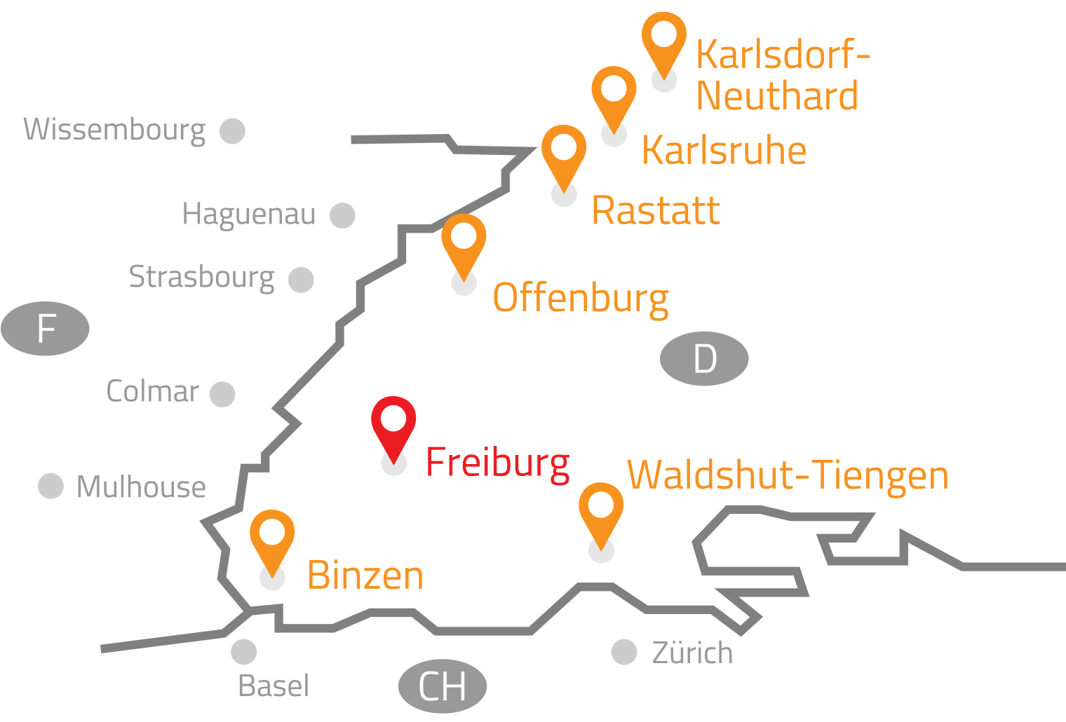 GRIM Küchen - unsere Standorte ganz in Ihrer Nähe